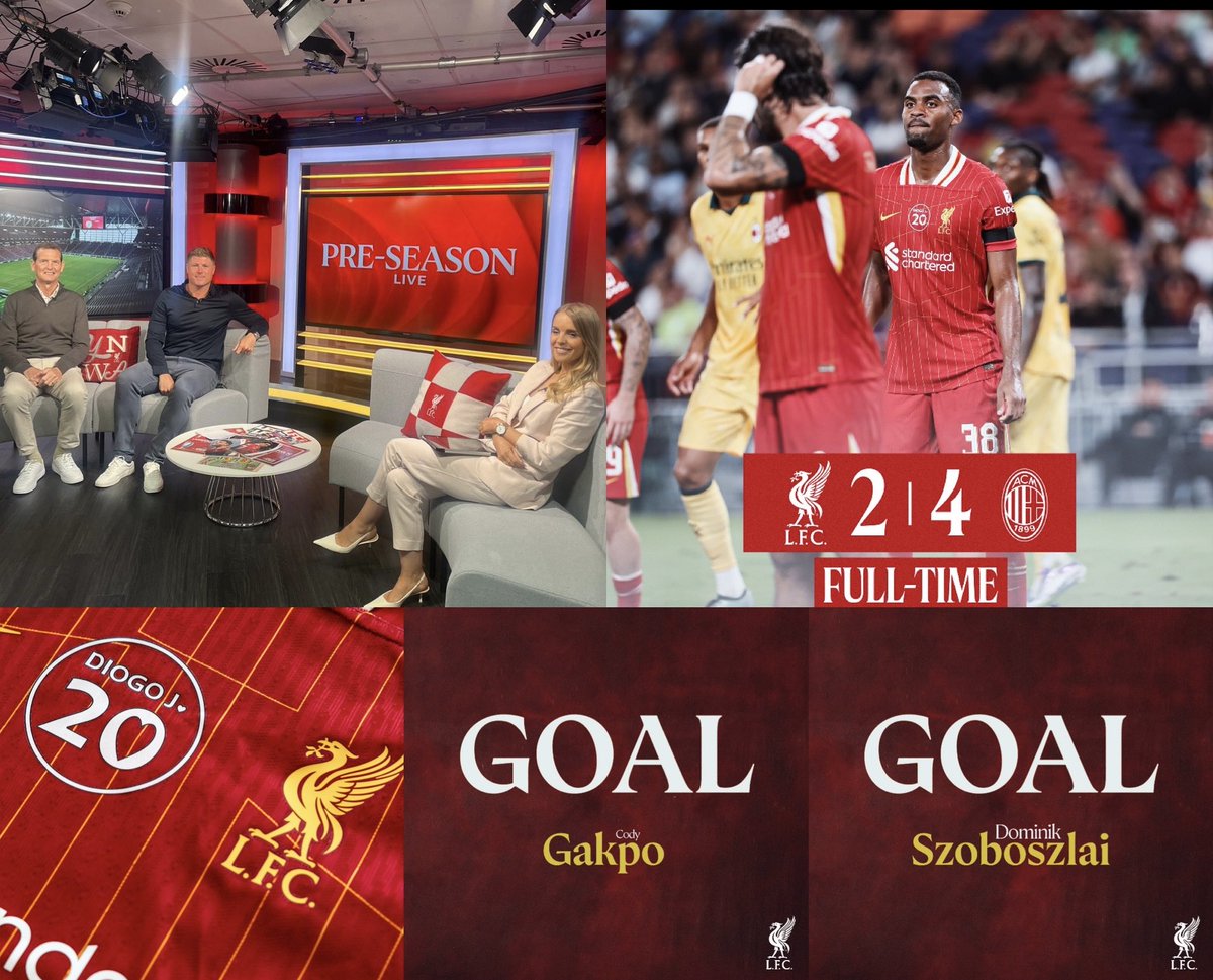 NeilMellor33's tweet image. Pre-Season action in Hong Kong for LFC. 
Great turn out from the fans 👏 
Not result wanted but enjoyed watching Florian Wirtz involved in that 1st half ⭐️ Szoboszlai looking very good and scored a cracker. 
Got done on counter a few times and AC Milan clinical. #LFC #PreSeason