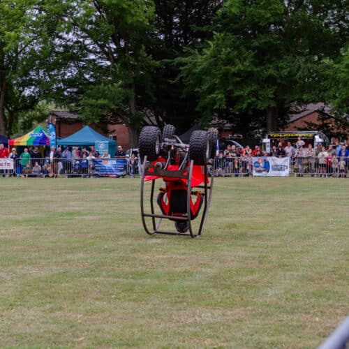 Paul Hannam and the team from Atv Stunts showed us their skills in the main arena on Somerset Armed Forces Day.
