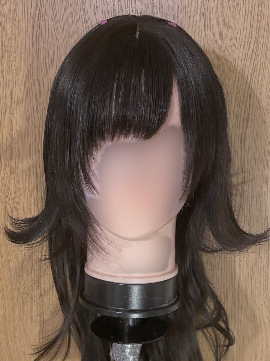 camera_hisa's tweet image. 明日のポトレ撮影で自分用のウィッグを作った✂️
まじで髪の毛少ないからウィッグを被るしかねぇ…