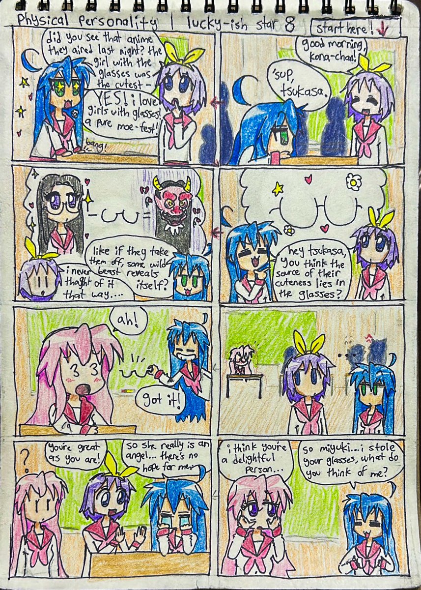 maybeclem's tweet image. lucky-ish ☆ star #8: physical personality