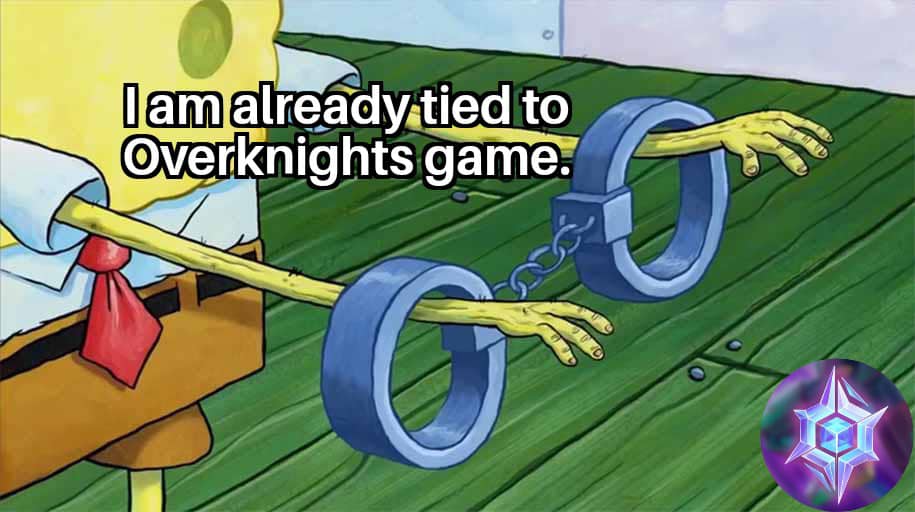 Wagmi100xx's tweet image. I am already locked into Overknights for life.
I can’t break free when the battle runs in my veins.
@OverKnightsGame