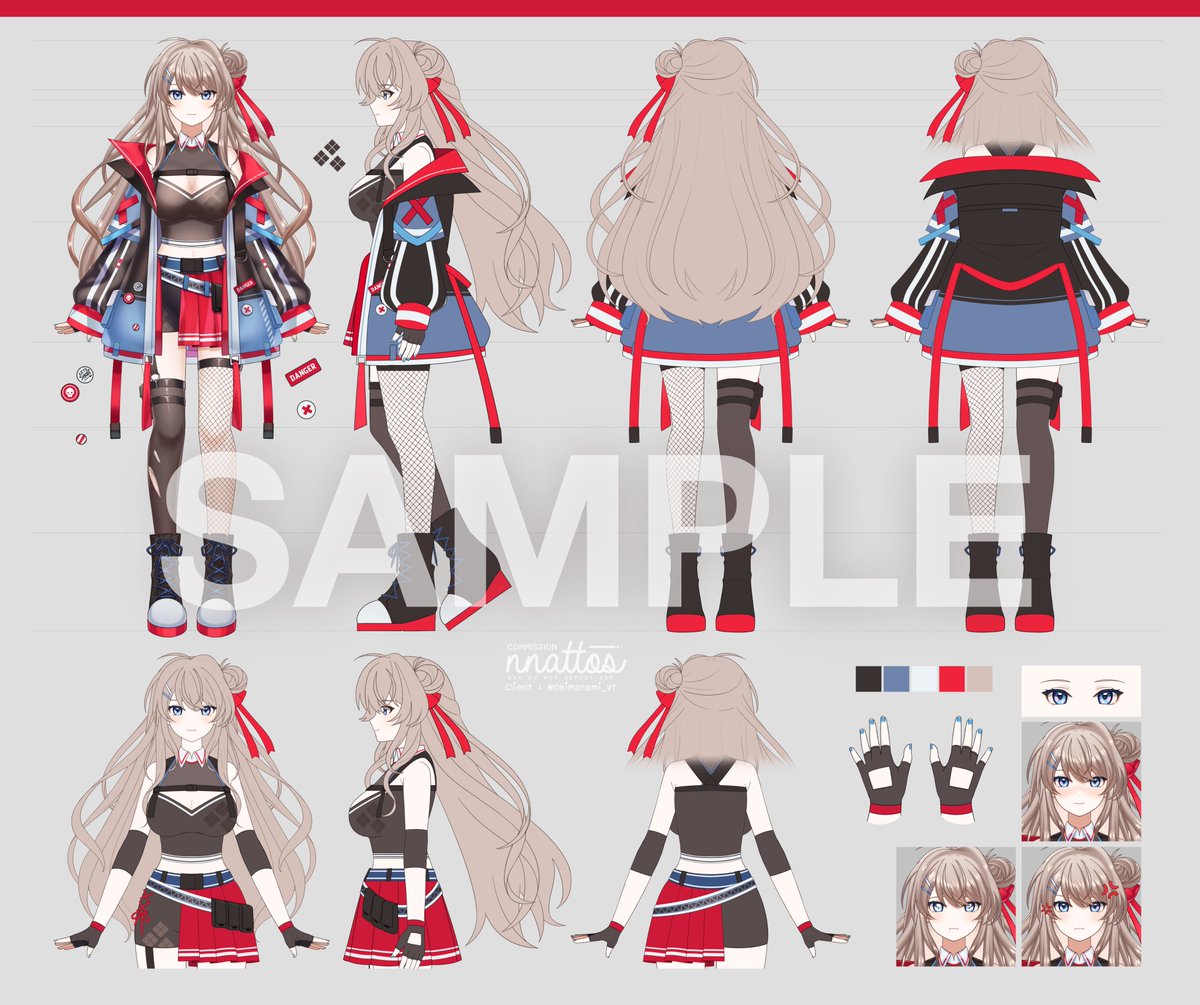nnattos's tweet image. ✦ Commission
• Type : Character Design + Character Sheet
• Client : @.OkiManami_Vt
นอกจากงานโมเดลแล้ววันนี้ขอเอางาน Character Sheet ของคุณโอกิมากางให้ดูด้วย ✨✨