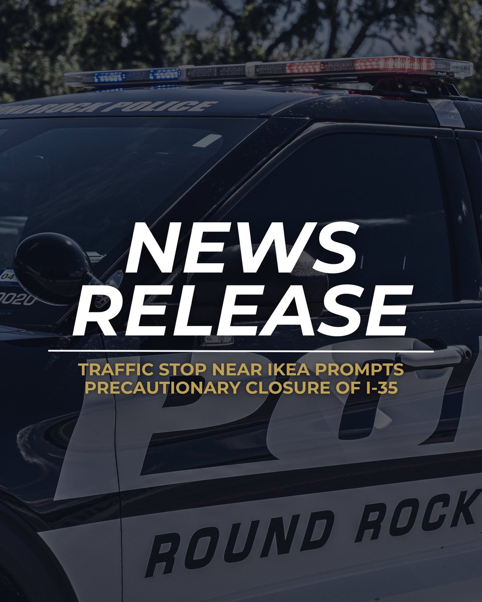 roundrockpolice's tweet image. Just after midnight, officers with the Round Rock Police Department conducted a traffic stop in the 3300 block of northbound I-35 near IKEA.
As officers approached the vehicle, they observed what appeared to be explosive-like materials inside. Out of an abundance of caution,…