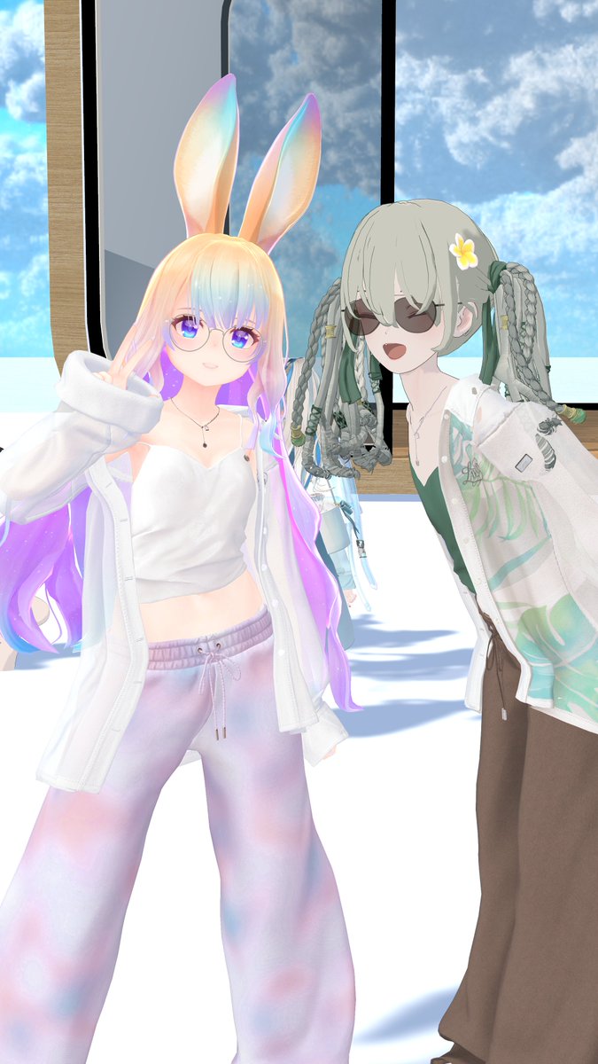 M_vrc_world's tweet image. ずっとお話しさせてもらいたかったAipoさんとお写真撮れた！うれしい～～～！
