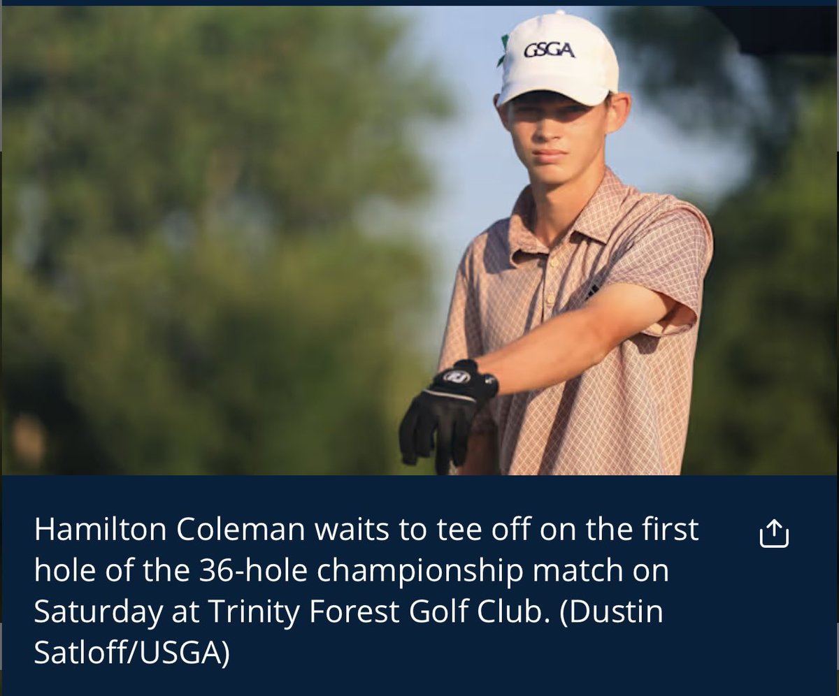 Ashley Brown (@absportsline) on Twitter photo 38 States & 33 Countries Represented.
9 Rounds in just 6 Days in The Texas Heat, andā¦
Lakesideās Hamilton Coleman is 5-Up with 24 Holes to be crowned The United States Junior Amateur Champion 38 States & 33 Countries Represented.
9 Rounds in just 6 Days in The Texas Heat, andā¦
Lakesideās Hamilton Coleman is 5-Up with 24 Holes to be crowned The United States Junior Amateur Champion