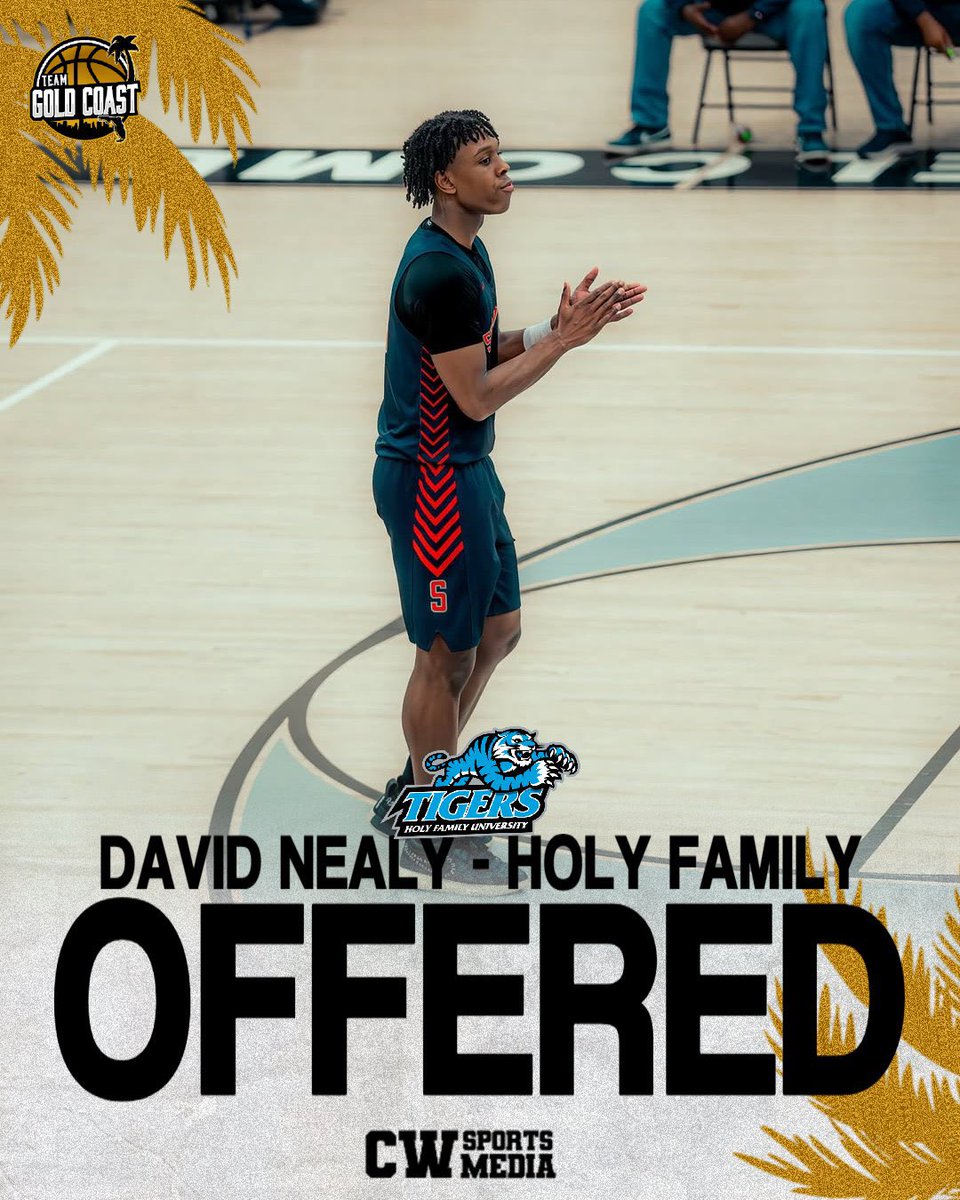 TeamGoldCoast's tweet image. We would like everyone to join in on congratulating ‘26 David Nealy @davidnealy12 on receiving his 1st official offer from Holy Family University! Thank you Coach Baron and Coach Ostrow for believing in our guy!
#Growth #WeOverMe #Brotherhood #NCAAD2 #Basketball #Integrity