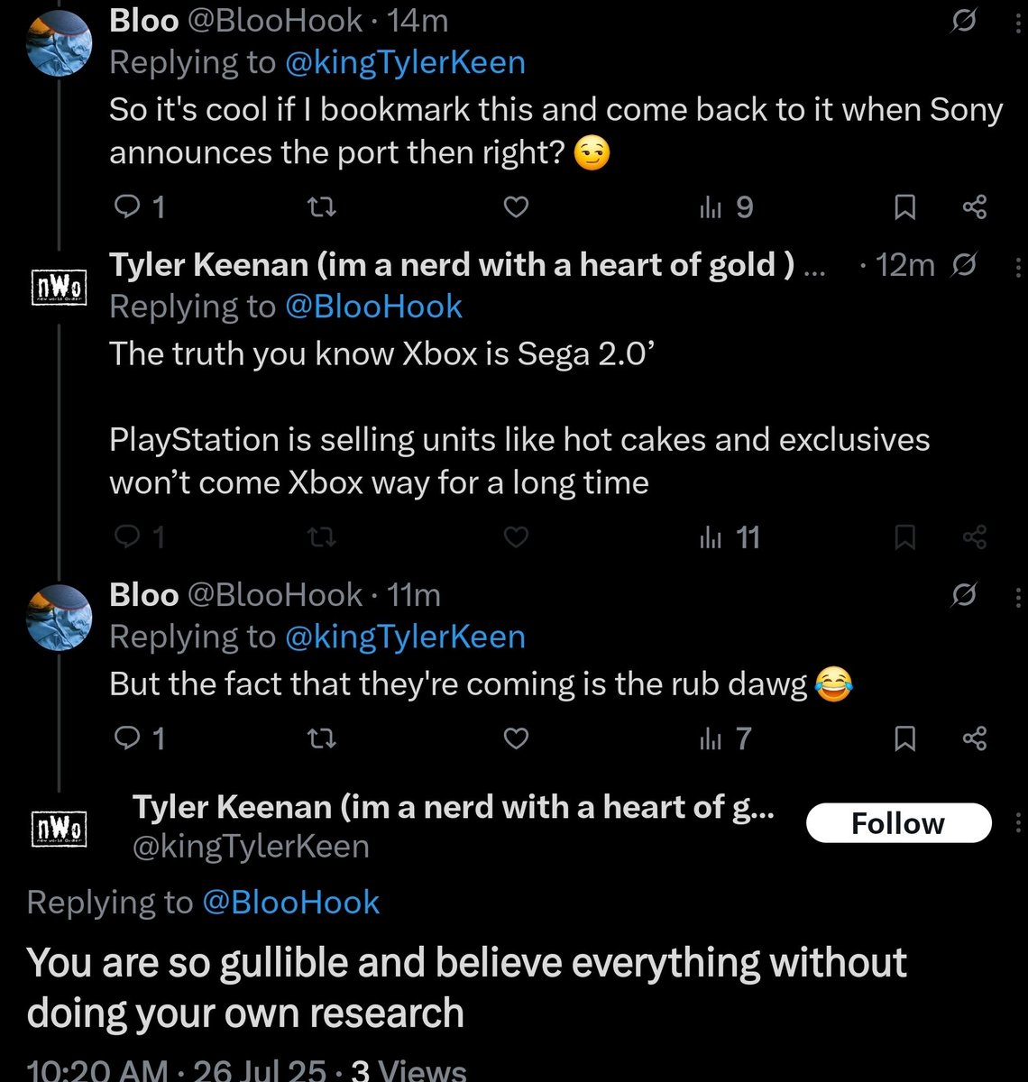 BlooHook's tweet image. Don&apos;t be mad at me bruh! 😂