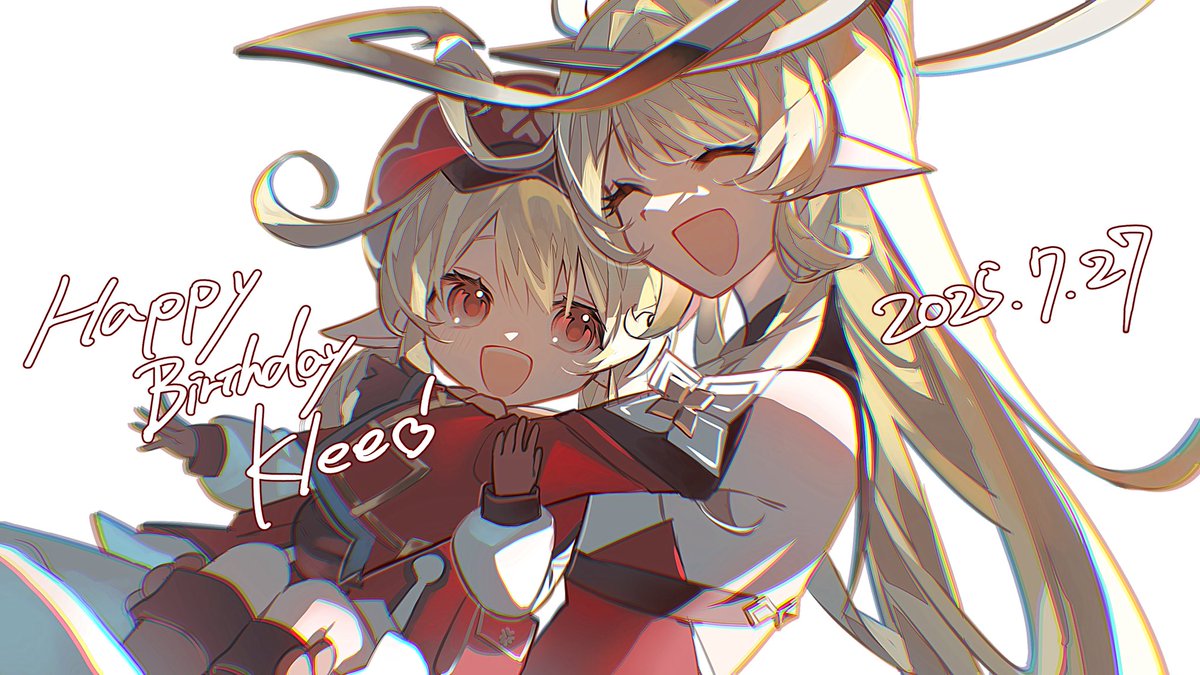 Aspa_12's tweet image. クレーちゃんお誕生日おめでとう❣️❣️❣️
今年もお祝いできて嬉しいです！ずっと大好き❤️ 
#クレー生誕祭2025 #Klee