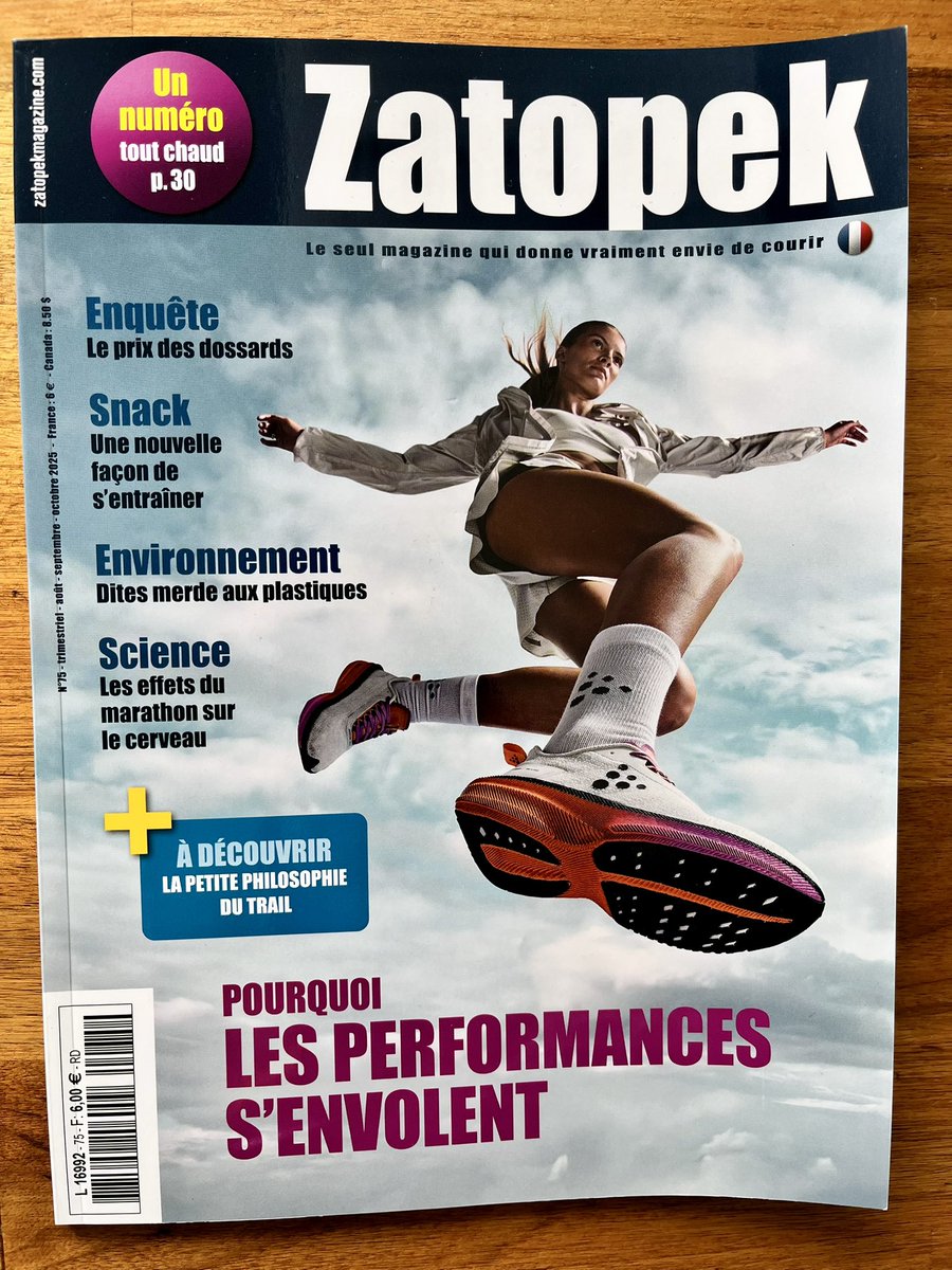 jb_morin's tweet image. Merci à l’excellent Zatopek pour son invitation à commenter nos études récentes sur les évolutions de performance en sprint
Quelques hypothèses discutées: pourquoi les gains de performance sont plus élevés chez les femmes que chez les hommes🧐🔬
Dispo dans tous vos kiosques! 📖