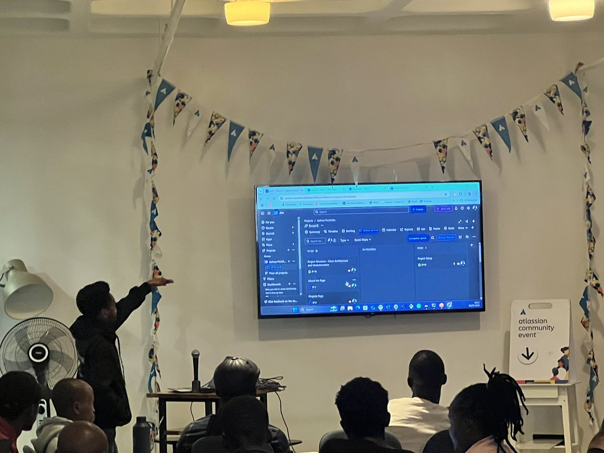 Atlassian Community Nairobi (@acnairobi) on Twitter photo Orchestrating <a href="/Jira/">Atlassian Jira</a> <a href="/Bitbucket/">Atlassian Bitbucket</a> and <a href="/Opsgenie/">Opsgenie</a> to show how the <a href="/Atlassian/">Atlassian</a> work seamlessly together to increase productivity. Presentation by Joshua Musyoki #ACNairobi Orchestrating <a href="/Jira/">Atlassian Jira</a> <a href="/Bitbucket/">Atlassian Bitbucket</a> and <a href="/Opsgenie/">Opsgenie</a> to show how the <a href="/Atlassian/">Atlassian</a> work seamlessly together to increase productivity. Presentation by Joshua Musyoki #ACNairobi