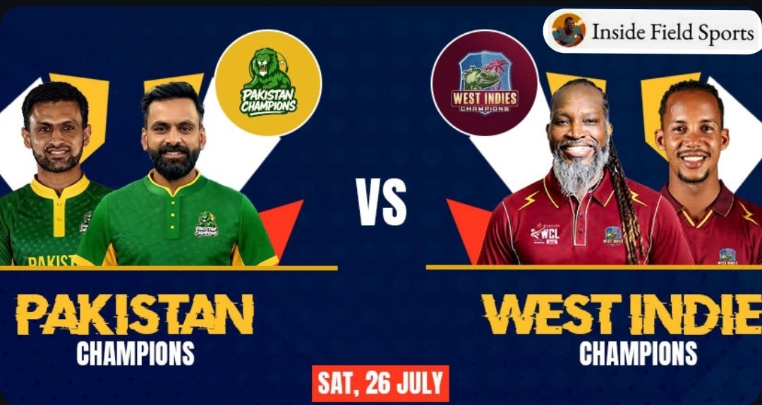 IFSPORT_'s tweet image. TOSS UPDATE - Pakistan Champions have won the toss and opted to bat first. 🏏
#PakistanChampions #WestIndiesChampions #WCL2025 #Cricket #T20Cricket #matchday #CricketFever #PAKvsWI #ChampionsLeague