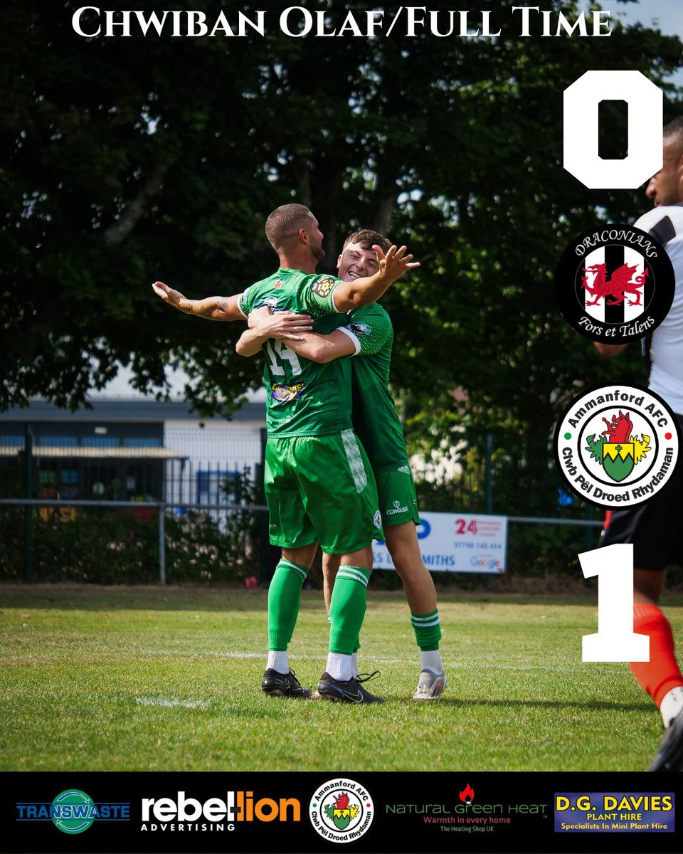 AmmanfordAFC's tweet image. Full Time/Chwiban Olaf
@CDraconians 0-1 Ammanford AFC
3⃣ points in the capital
#TheTownAsOne #EinTref