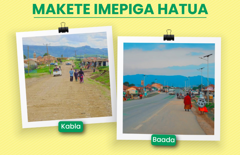 RashdaZunde's tweet image. Makete ya sasa sio kama ya zamani, hii ya leo imepiga hatua kwa kuwa na miundombinu ya barabara za lami zenye viwango.
#OktobaTunaTikiSamia