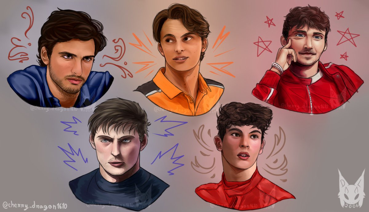 Shyren_DL's tweet image. Driver portraits commission!! :D
Really happy with Ollie and Oscar
#f1art