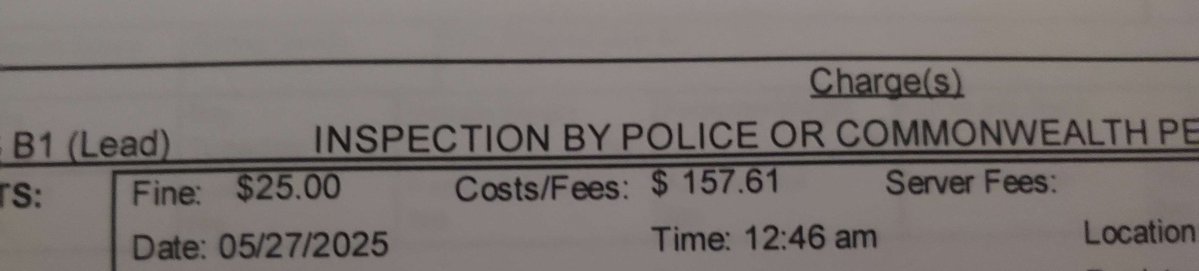 Fandominater's tweet image. Is there any way to fight the fact a traffic fine costs 25 dollars, but the fucking state decides to upcharge the &quot;costs&quot; and &quot;fees&quot; to over $150? Without even explaining why *I* need to cover those costs? Like what am I being fee&apos;d for? The fucking paper????