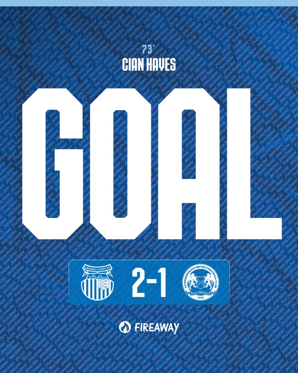 theposh's tweet image. 73' - GOAL! Posh pull a goal back as Cian Hayes finds the bottom corner via the inside of the post.
Goals brought to you by Fireaway Peterborough.
⚪ 2-1 🎩 | #pufc