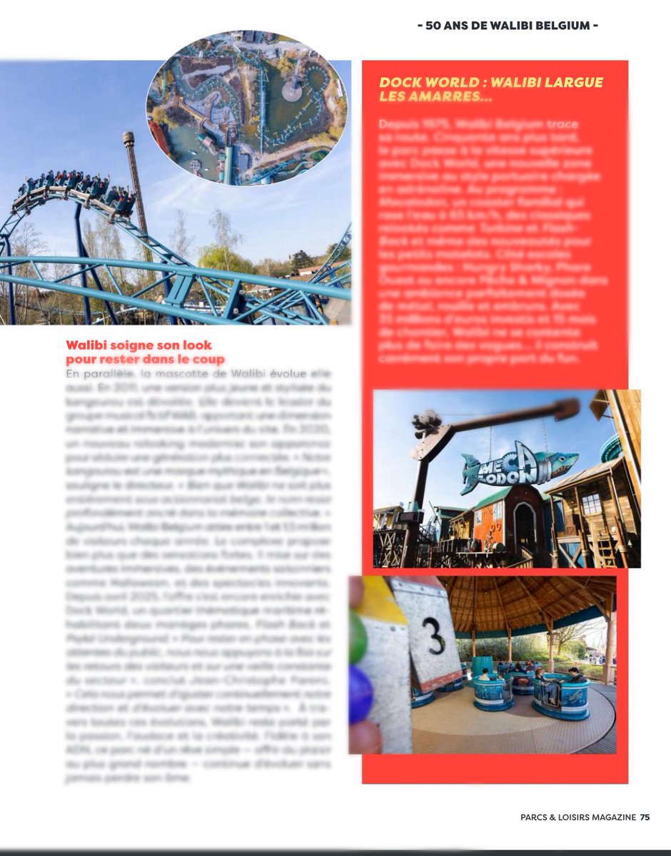 [ANNIVERSAIRE] 50 ans d’innovation, de rebranding et de résilience : <a href="/WalibiBelgium/">Walibi Belgium - Aqualibi</a> s’impose comme un cas d’école dans l’univers des parcs de loisirs.

À l’occasion de cet anniversaire, Parcs &amp; Loisirs Magazine consacre un dossier spécial à cette marque emblématique : évolution
