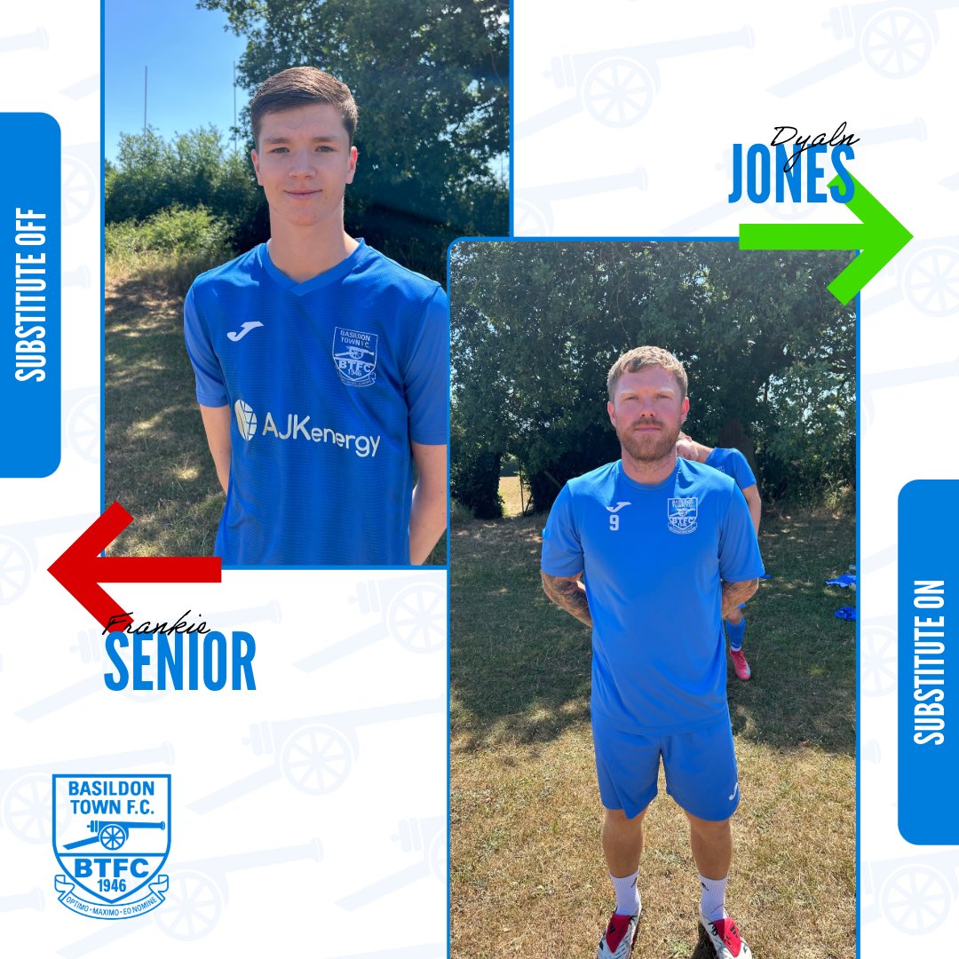 BasTownFC's tweet image. Basildon Substitution