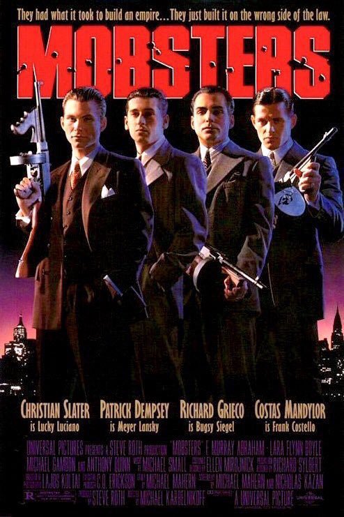 FilmNewsNos's tweet image. 🎬MOVIE HISTORY: 34 years ago today, July 26, 1991, the movie ‘Mobsters’ opened in theaters!
#ChristianSlater #RodneyEastman #CostasMandylor #RichardGrieco #PatrickDempsey #AndyRomano #MichaelGambon #AnthonyQuinn #ChrisPenn #FMurrayAbraham #LaraFlynnBoyle @welliver_titus