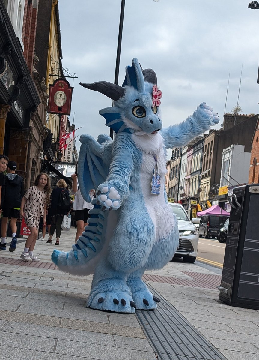 Now and then!  <a href="/AnthroIrish/">Anthro Irish</a> 2025 (today!) vs 2024!  It's so good to be back in Cork!!!  🩵🩵🩵

📸 <a href="/Miraaaaa87/">DragonessFaye</a> (2025), Nex (2024)
🪡 <a href="/HeadofMedusaArt/">HOMcreations 🐍</a> 

(I definitely didn't forget to post about #FursuitFriday yesterday shhhhhhhh)

#Dragon #Furry