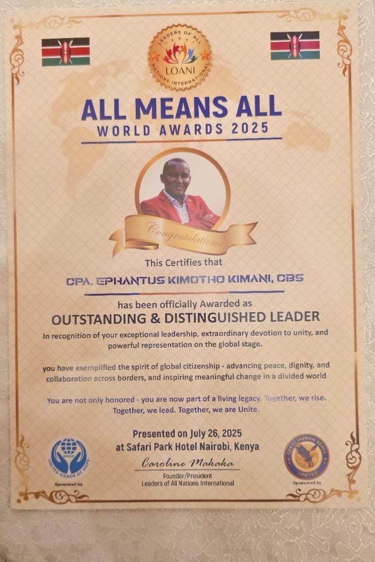 EphantusKim's tweet image. I am truly honored to receive this distinguished award, and I sincerely thank Leaders of all Nation International (LOANI) for this global recognition.
The award, conferred on me by His Highness Prince Y.M. Tengku Hishammuddin Zaizi of the esteemed Malaysian royal family, is a…