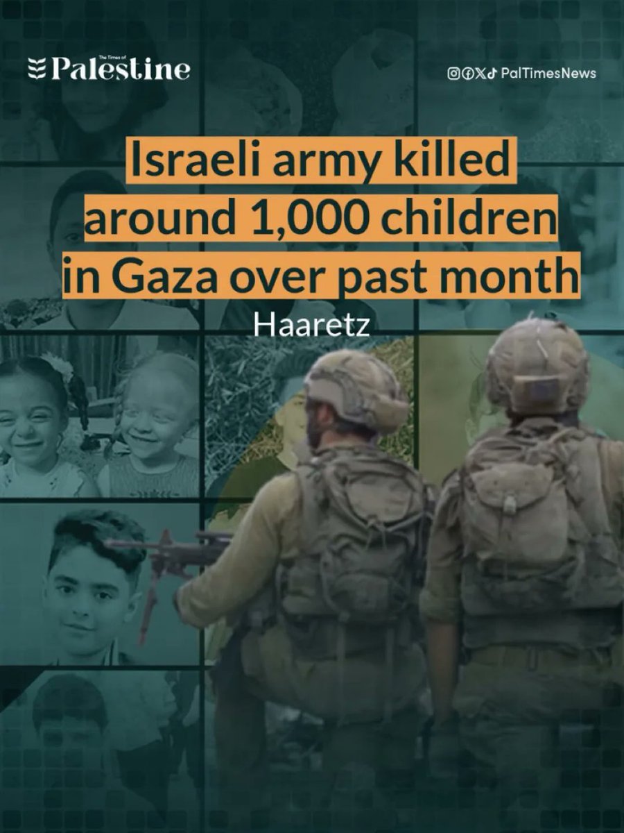 Israeli Media ADMITS the Israeli Army Killed 1000 Children in the month.