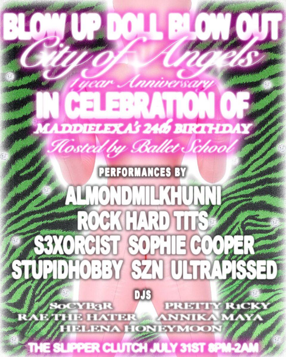 sznoftheczar's tweet image. I have a performance on the 31st for @maddielexa’s birthday! 💓 #pullup