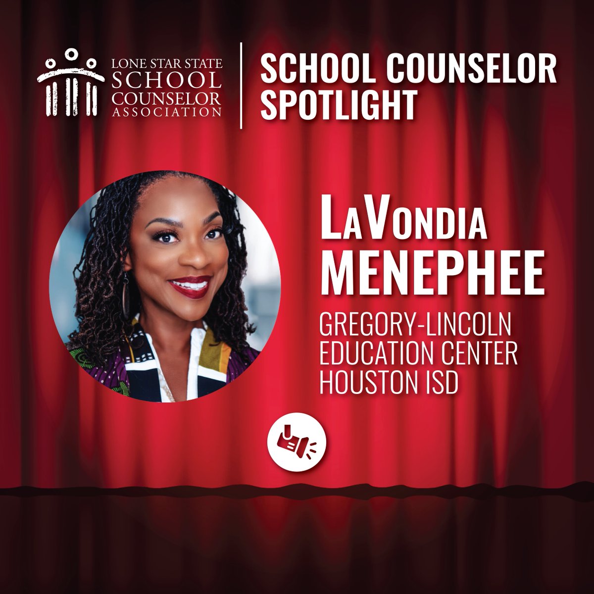 LSSSCA1's tweet image. 🌟 Meet our next School Counselor Spotlight: LaVondia! 🌟
💛 LSSSCA proudly honors TX counselors making a real impact—through big initiatives or small everyday wins. LaVondia, you inspire us! 

👏 Drop an emoji or RT to celebrate LaVondia! #LSSSCA