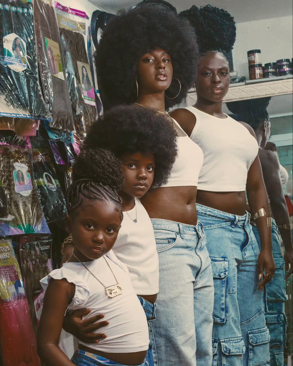 — black beauty: braids &amp; afros in the beauty supply store 👩🏾‍🦱🪮🩵🤍

📸 by: ruan walker