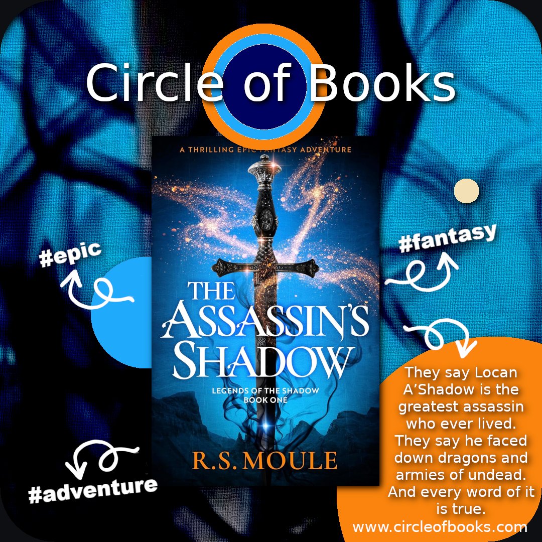 #Epic #fantasy #adventure
The Assassin's Shadow by R.S. Moule
Legend of the Shadow Book One
▶ circleofbooks.com/fantasy/the-as…
#kindlebooks #BookLovers