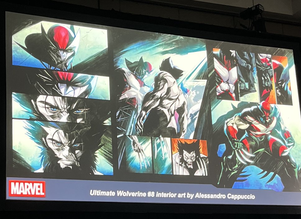 AIPT (@aiptcomics) on Twitter photo Interior art for #8 by <a href="/AlesCappuccio/">Alessandro Cappuccio</a>!
#SDCC2025 #SDCC #comicbooks #MarvelComics #UltimateUniverse #Wolverine Interior art for #8 by <a href="/AlesCappuccio/">Alessandro Cappuccio</a>!
#SDCC2025 #SDCC #comicbooks #MarvelComics #UltimateUniverse #Wolverine