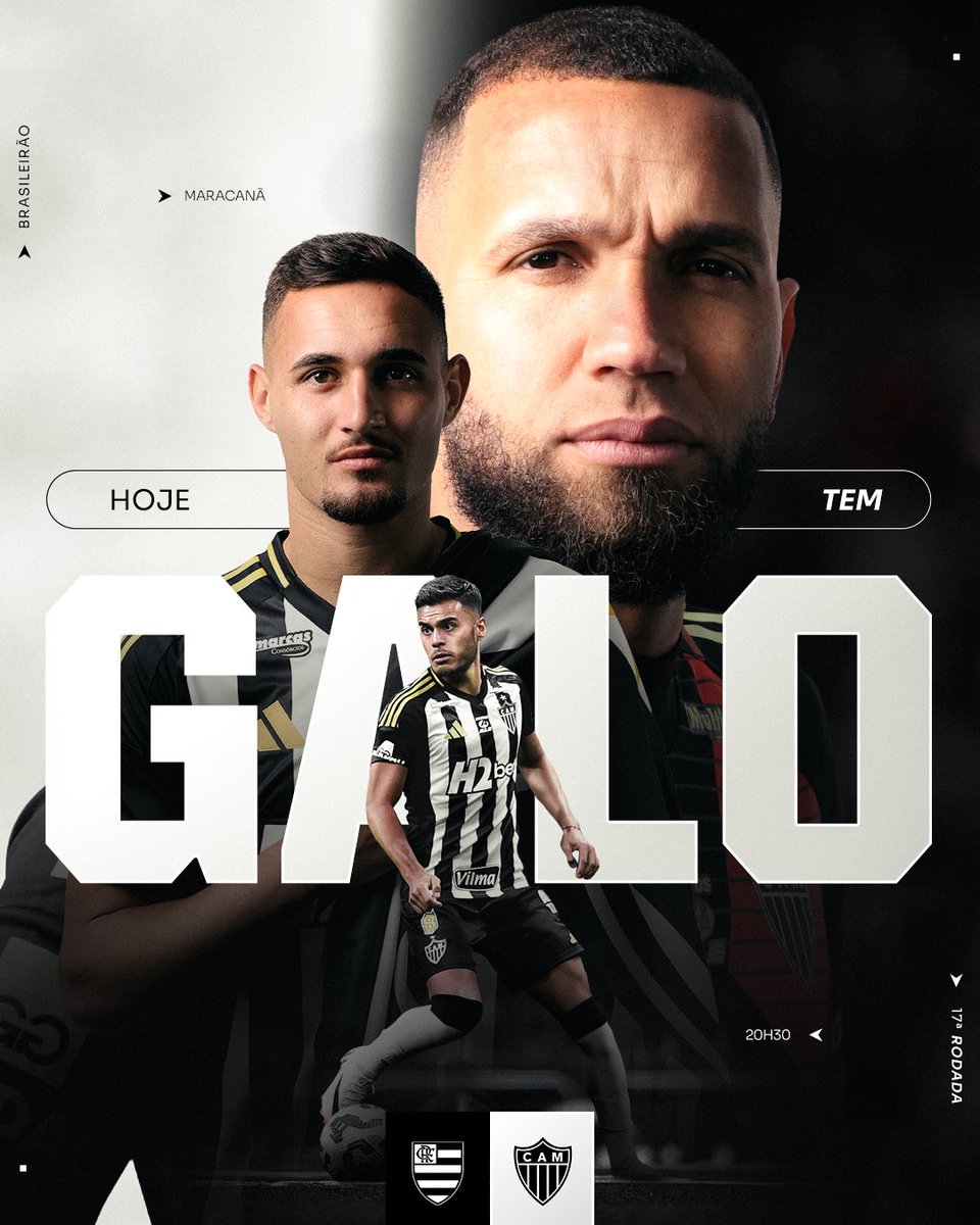 Atletico's tweet image. 🐔⚽️🇧🇷 HOJE TEM GAAAAAAAAAAAAAAAAAAAAAAAAAAAAAAAAAAAAAAAAAAAAAALLLLLLLLLLLLLLLLLLLLLLLLLLLLLLLLOOOOOOOOOOOOOOOOOOOOOOOOOOOOOOOOOOOOOOOO!
⚽ Flamengo x Atlético
🏆 Brasileiro
⚙️ 17ª rodada
🕣 20h30
🏟️ Maracanã
📺 @sportv e @premiere
🎥 Pré-jogo às 18h30
#HTG #FLAxCAM 🏴🏳️