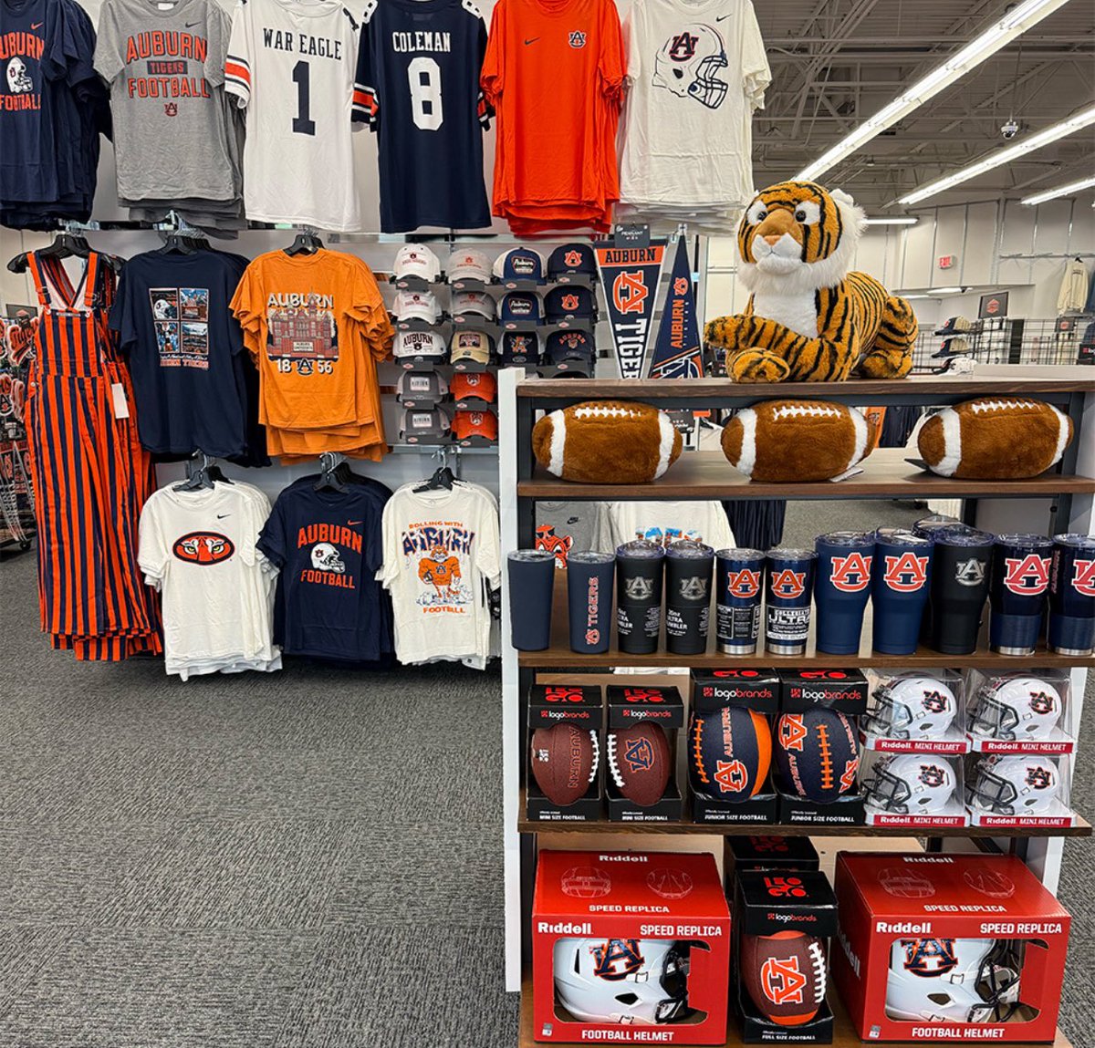 Swung by the new Rally House in Opelika (the first location in Alabama).

They have a few Nike items I didn't see elsewhere yesterday. Also they have Cam Coleman #8 jerseys.

Would imagine other player jerseys would be made available eventually.
