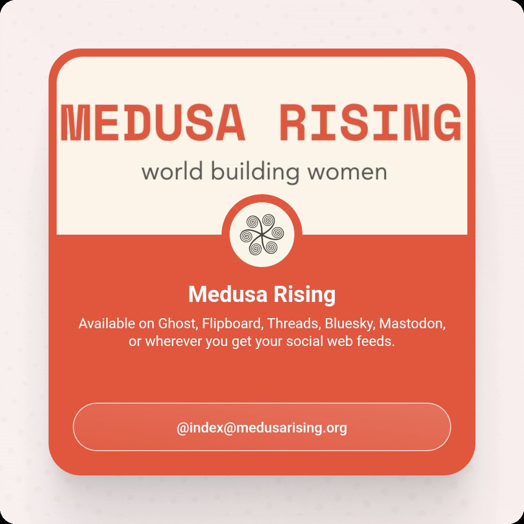 Medusa Rising is now available across the social web, on @index@medusarising.org
Want out from under the Reign of the Logrhithim? Here's a way. #FEDIVERSE 
<a href="/TheMedusaRising/">MedusaRising.org</a>
