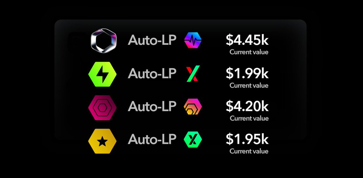 pulseium's tweet image. It's been 7 days since Pulseium trading went live!
The Auto-LP has been hard at work burning liquidity upon every swap.
Let's take a look at how much value the Auto-LP has burned into each liquidity pool so far 👇
Learn more at Pulseium.com/docs/liquidity