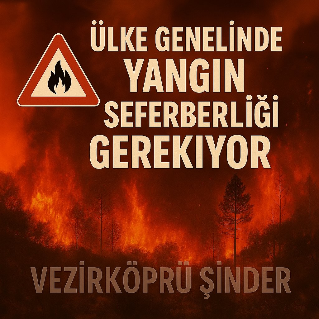🔥 Ülke Genelinde Yangın Seferberliği Gerekiyor!
NORMALİ AŞAN BİR ŞEKİLDE YANGINLARLA ÇEVRİLDİK. ÜLKE OLARAK YANGIN ÖNCELİĞİNDE SEFERBER OLMAMIZ GEREKİYOR
Lütfen paylaşarak duyarladıkları arttıralım

#bursayanıyor #bursa #karabük #yangın #ormanyang