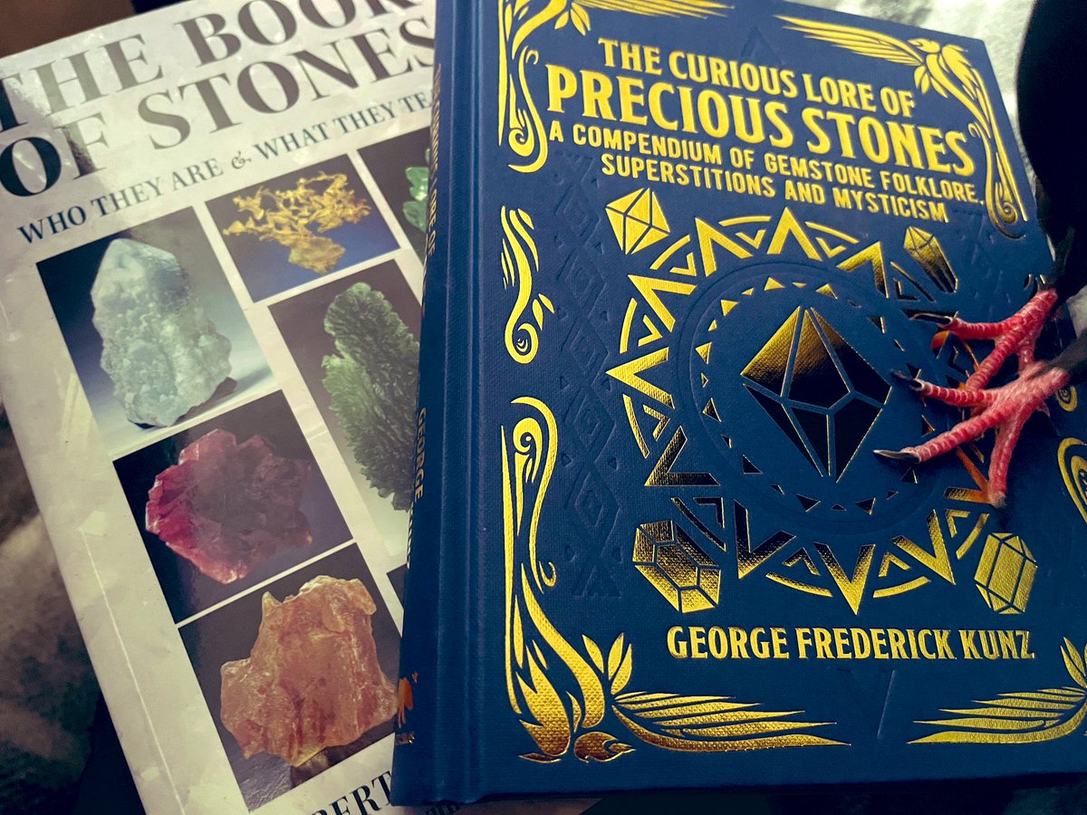 _EmpressCortana's tweet image. Two new crystal and gemstone reference books for my Occult Library.
🔮💎📚💎🔮