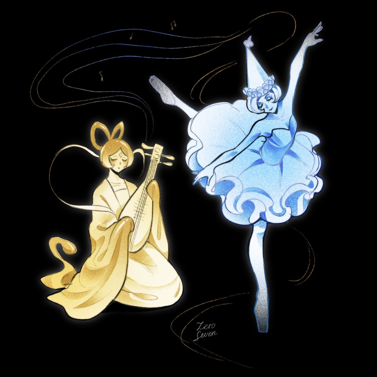 i've been thinking about the ladies who appear in the ultimates of  #mysticflourcookie &amp; #shadowmilkcookie | #cookierunkingdom