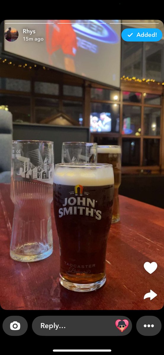 Rhys Bish drinks john smiths, pass it on