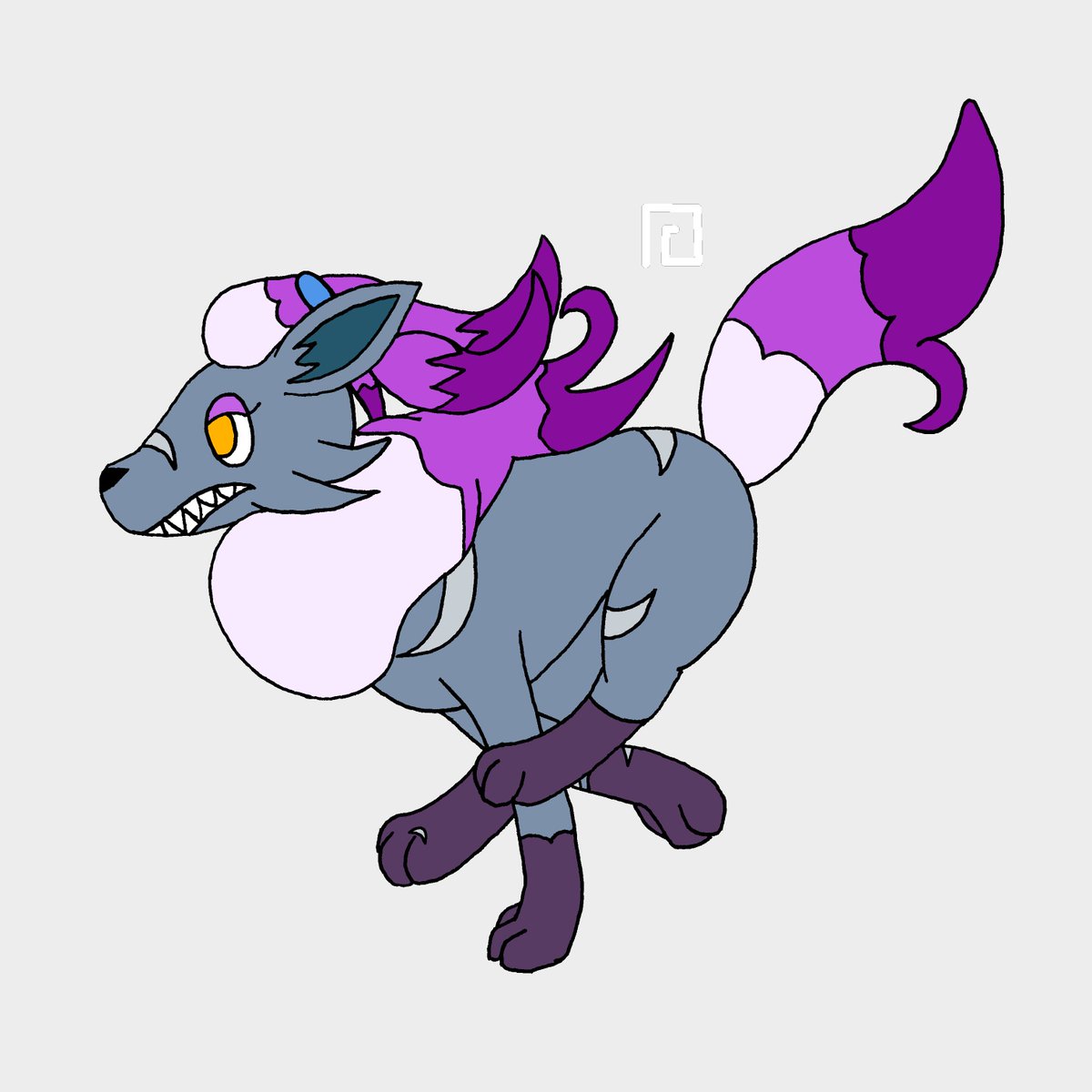 i_git_it's tweet image. #artfight attack on @Kleptifux81 
Run fast lil zorua