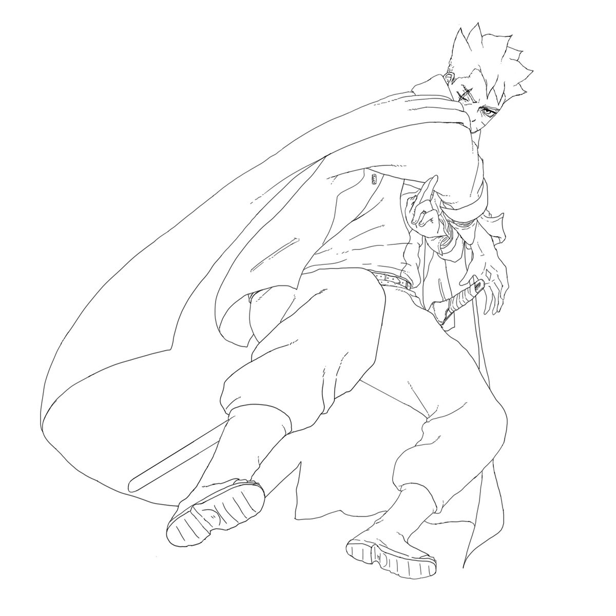 ARTBYOLVR's tweet image. (Wip) Boruto 

#boruto #borutotwobluevortex
