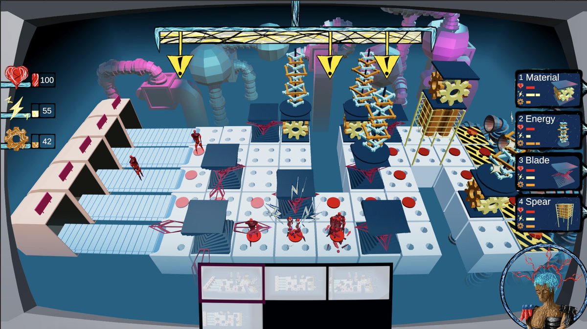 vulperdgames's tweet photo. @GamefolioGG Here are in-game screenshots. It's essential to create maze-like paths and use different types of blocks to build towers. Players can use different cam angles to inspect the factory ground. #DontLetRobotsEscape https://t.co/h6LU0r8sBF