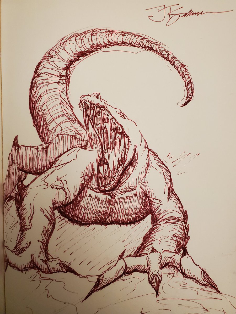 jt_salmon's tweet image. Beneath the sands of Permius&apos; deserts are the glass dragons. They&apos;ve gone blind as the centuries have passed, but have an acute sense of smell, and deadly venom. In the dark, there are hardly worse things to encounter.

#conceptart #Dragons #epicfantasy #sketch