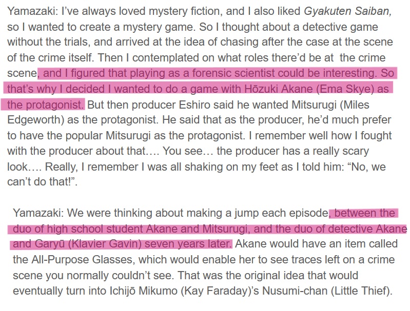 boobyfulbright's tweet image. i think a lot about how AAI was originally gonna be about Ema and Klavier
