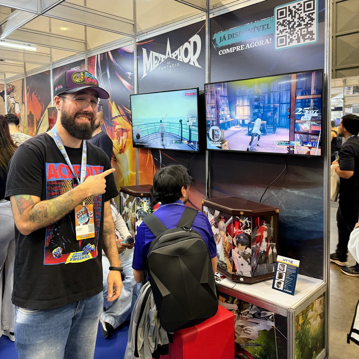oTulkas's tweet image. Stand da SEGA tá QUASE perfeito aqui na Retrocon.