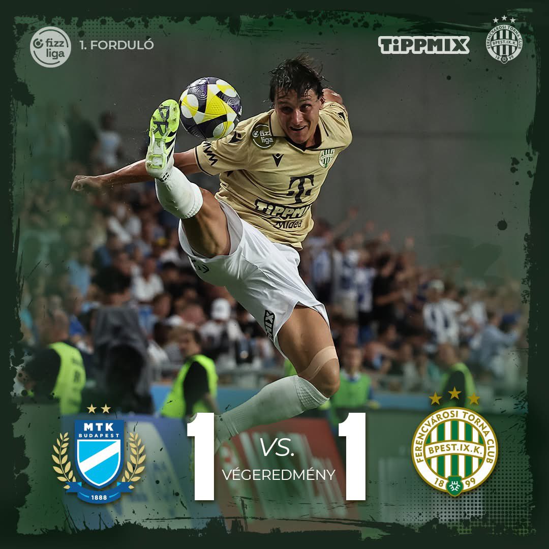 ArmenieFootball's tweet image. 🇦🇲
NB 1 🇭🇺 : Le match entre MTK Budapest et Ferencvaros s’est terminé sur le score de 1-1.

Edgar Sevikyan 🇦🇲 est rentré à la 79ème minutes avec Ferencvaros.

#Sevikyan