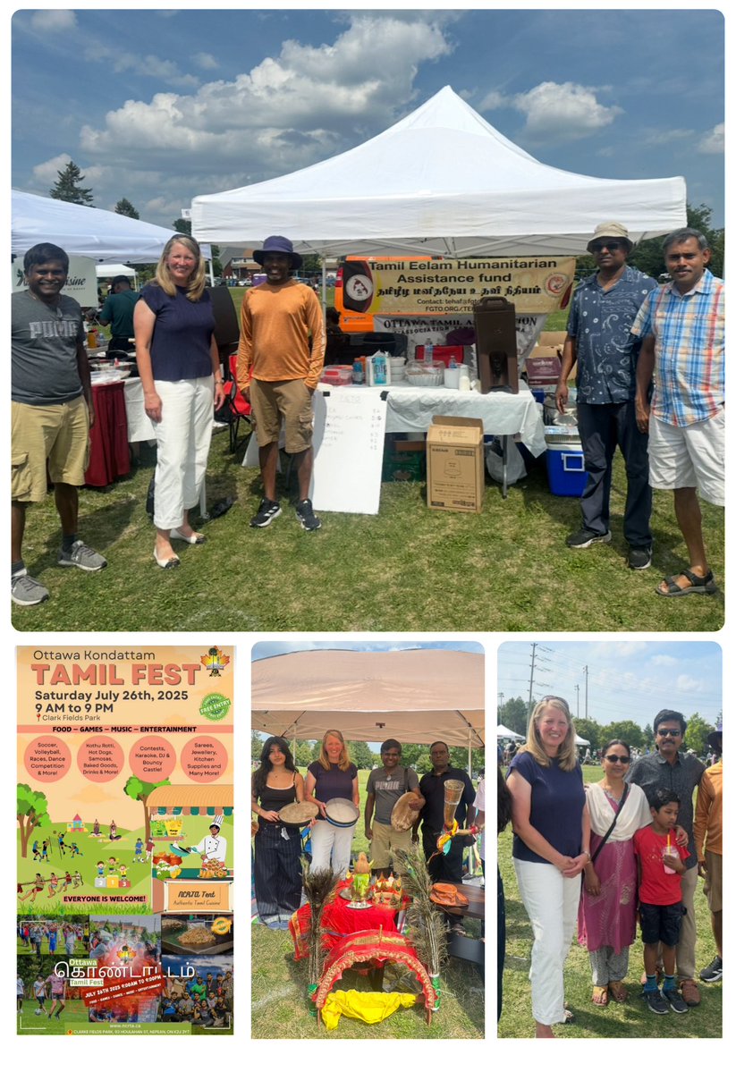 BarbaraBalCPC's tweet image. Honoured to attend the Ottawa Kondattam #Tamil Fest today - thank you to the organizers for the invite. It’s always wonderful to experience the amazing culture, delicious food, and ancient instruments. The Faloofa was definitely a highlight! 🍧@ottawa_tamil @nepean_cpc