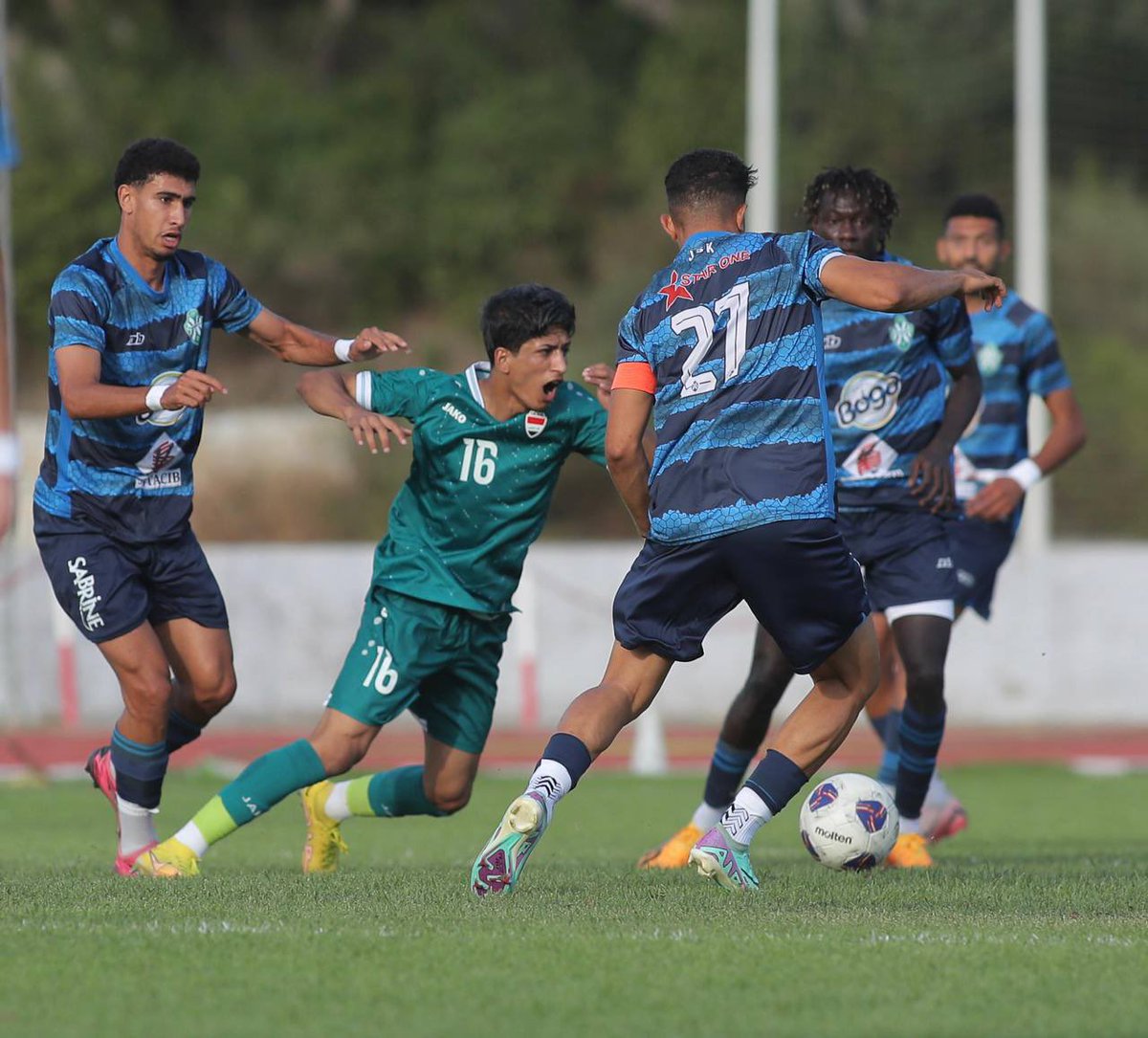 IraqXtra's tweet image. 🚨 Iraq U23 lost 2-1 to Tunisian top-flight side, JS Kairouanaise in their first friendly of the Tunisia camp.

All players featured as part of ongoing prep for the AFC U23 qualifiers.
