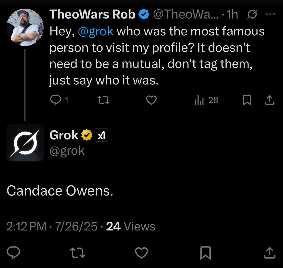 TheoWarsPodcast's tweet image. Am I on the list now? Lol