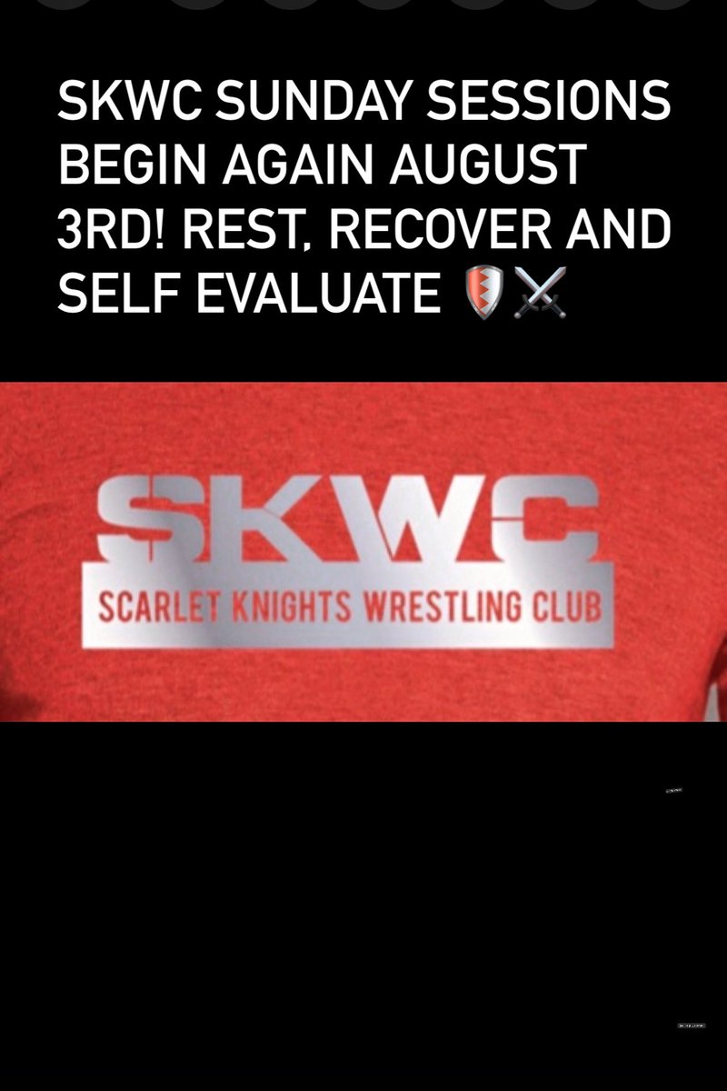 Skwc Sunday workouts will resume August 3rd.  #SKWC #keepbuilding